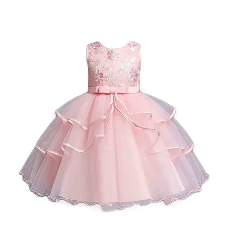ElvesNest Flower Girl Dress Lace Sleeveless Party Dress