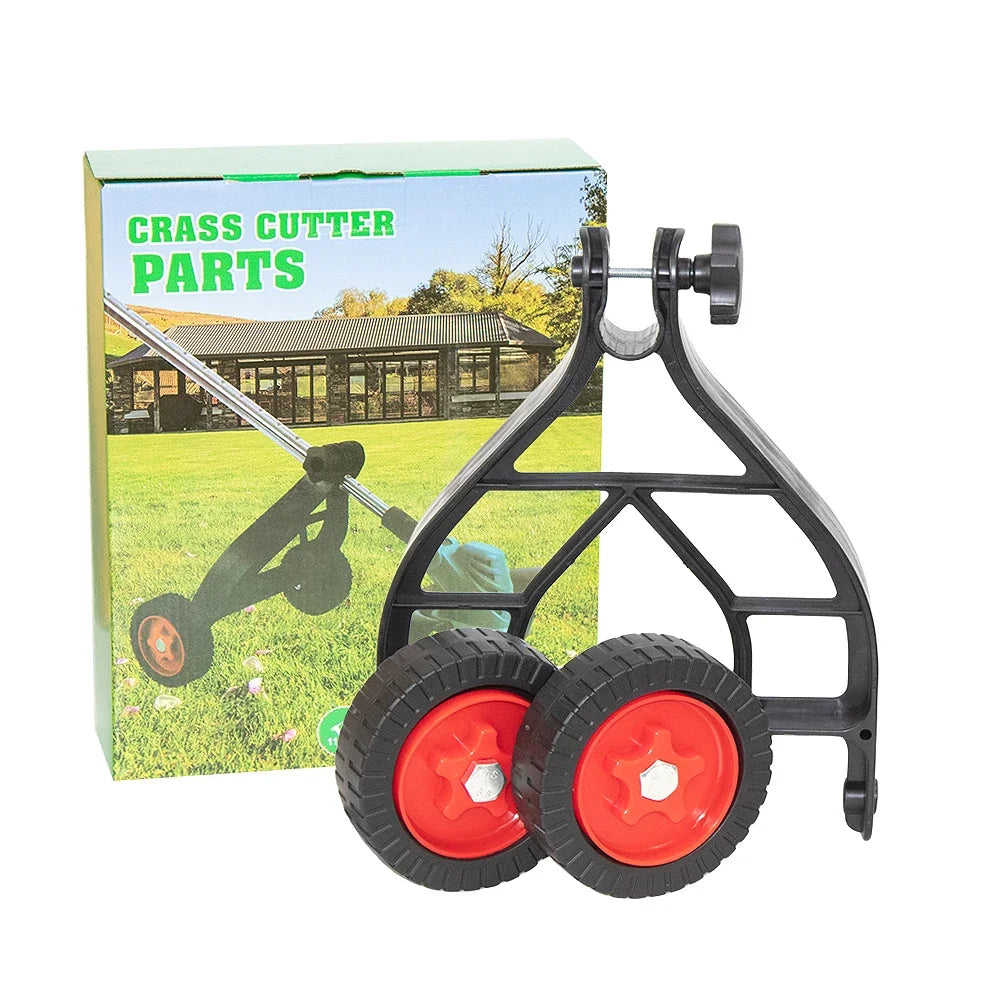 Universal Adjustable Lawn Mower Support Wheel Attachment