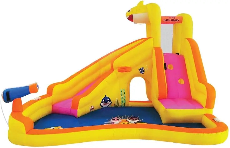 Inflatable Kids Water Slide With Pool Sprayer And Blower