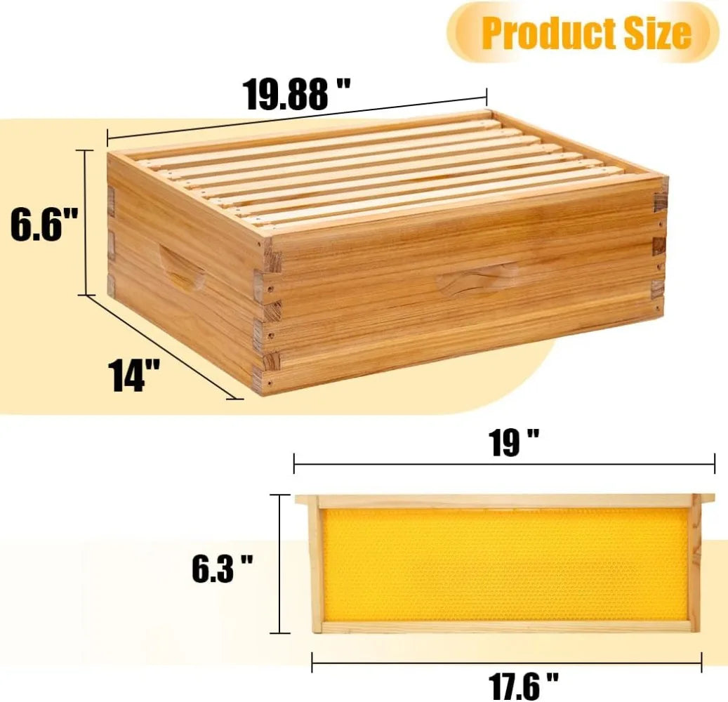 Honey Lake 8 Frame Beehive Kit With Beeswax Coating
