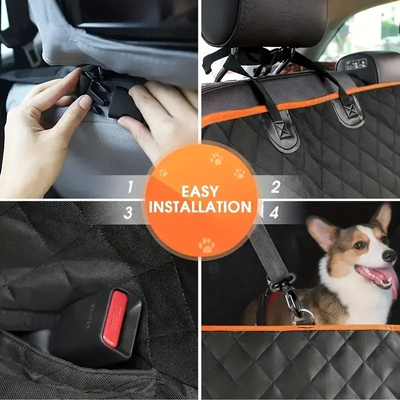 Waterproof Dog Car Seat Cover Non Slip Hammock Style