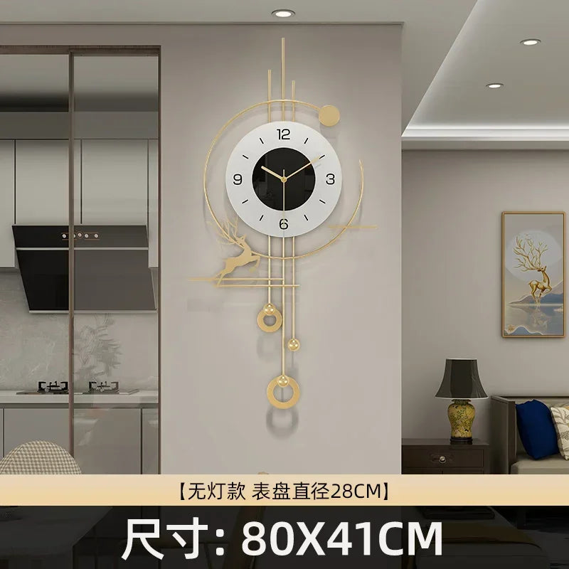 Scandinavian Xenomorph Wall Clock AestheticallyInspired Silent Creative Living Room Decor