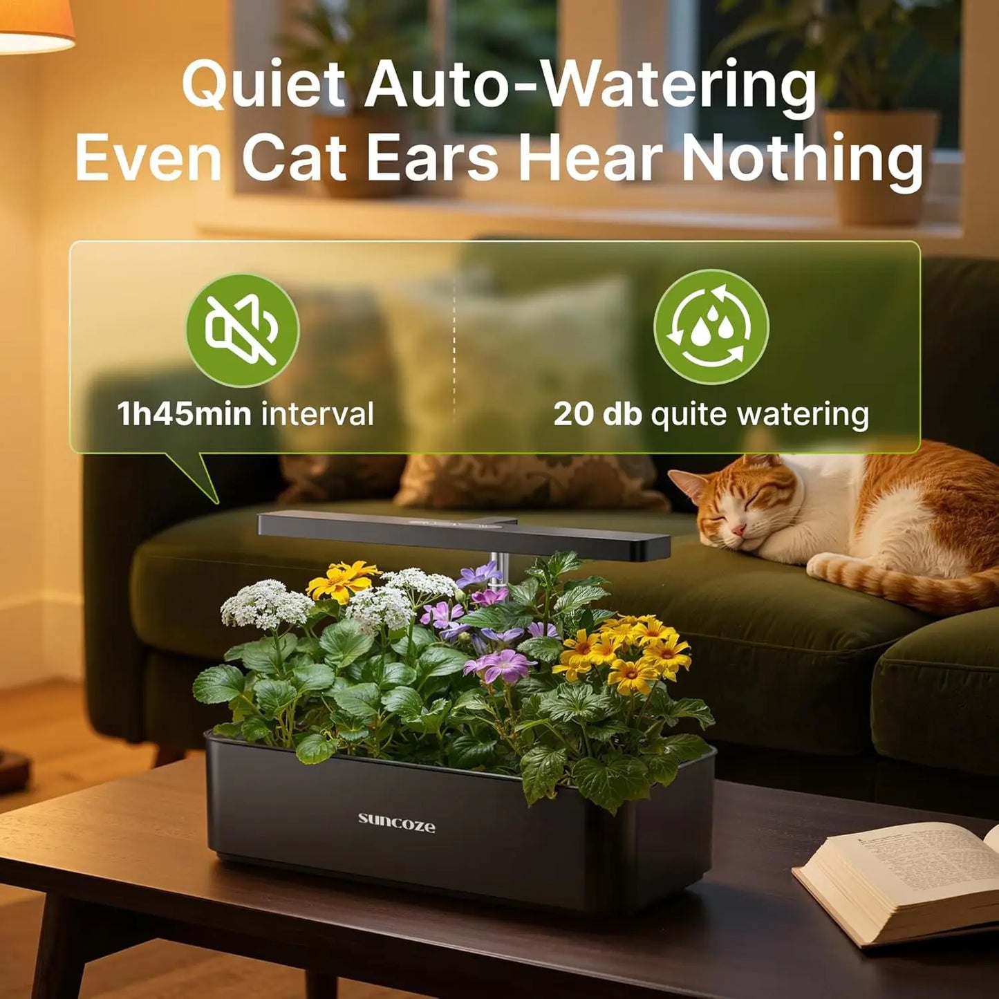 12 Pod Hydroponic Indoor Garden Kit With LED Grow Light