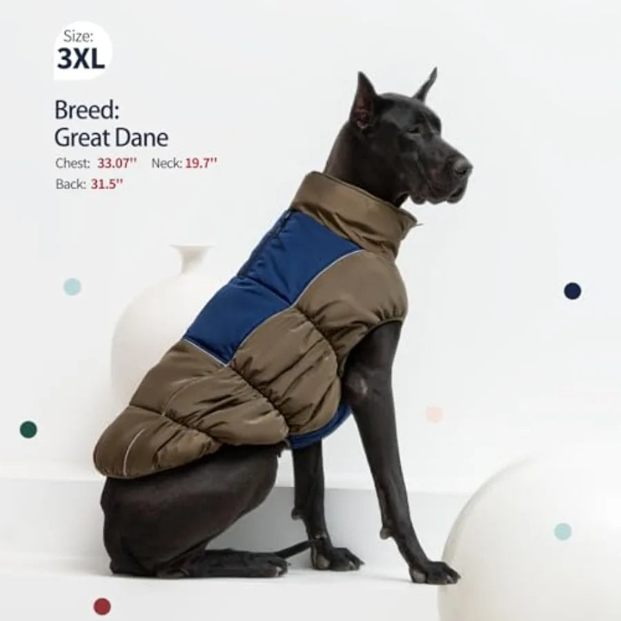 Dog Winter Coat Waterproof Fleece Jacket For Outdoor Adventures