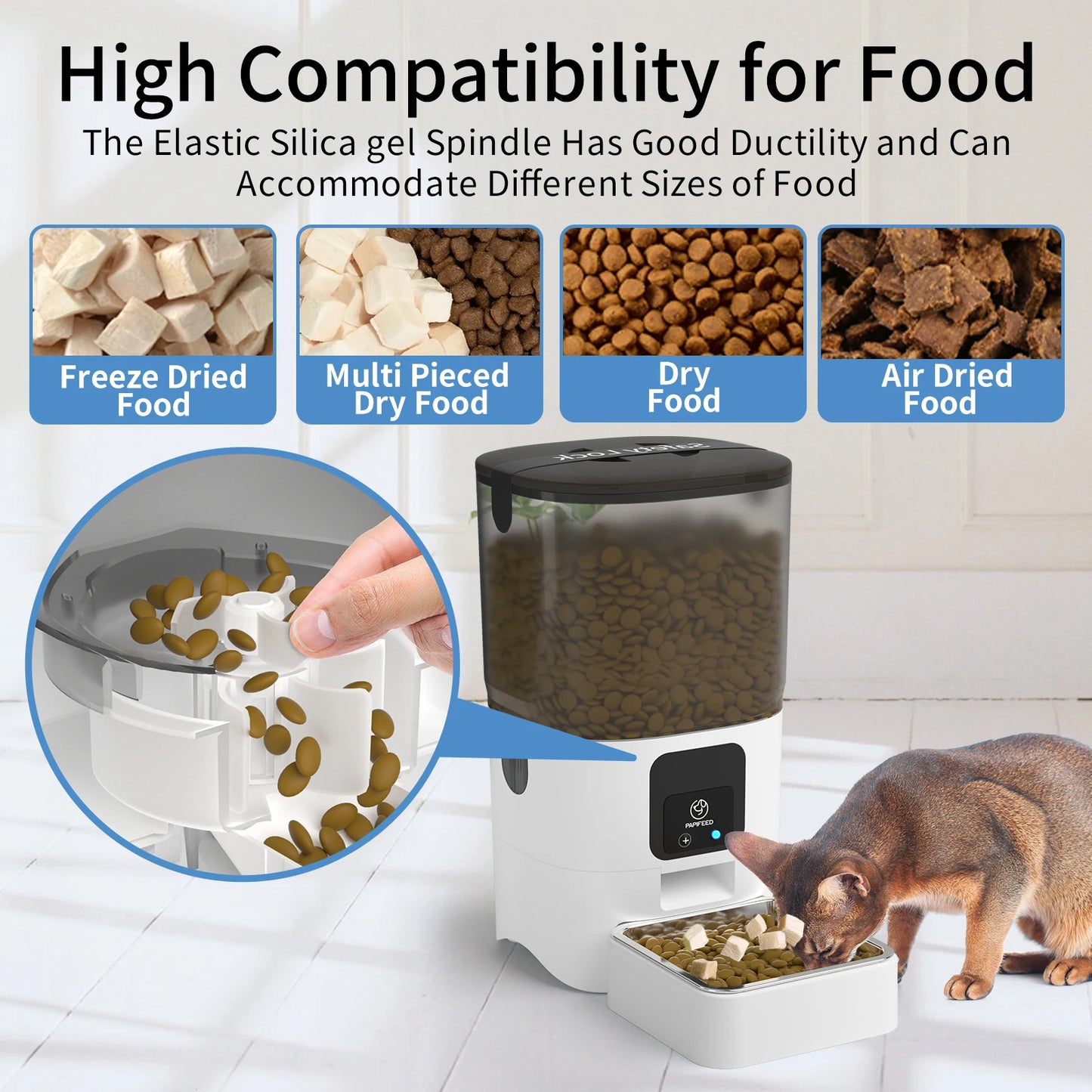 PAPIFEED Smart WiFi Cat Feeder with APP Control