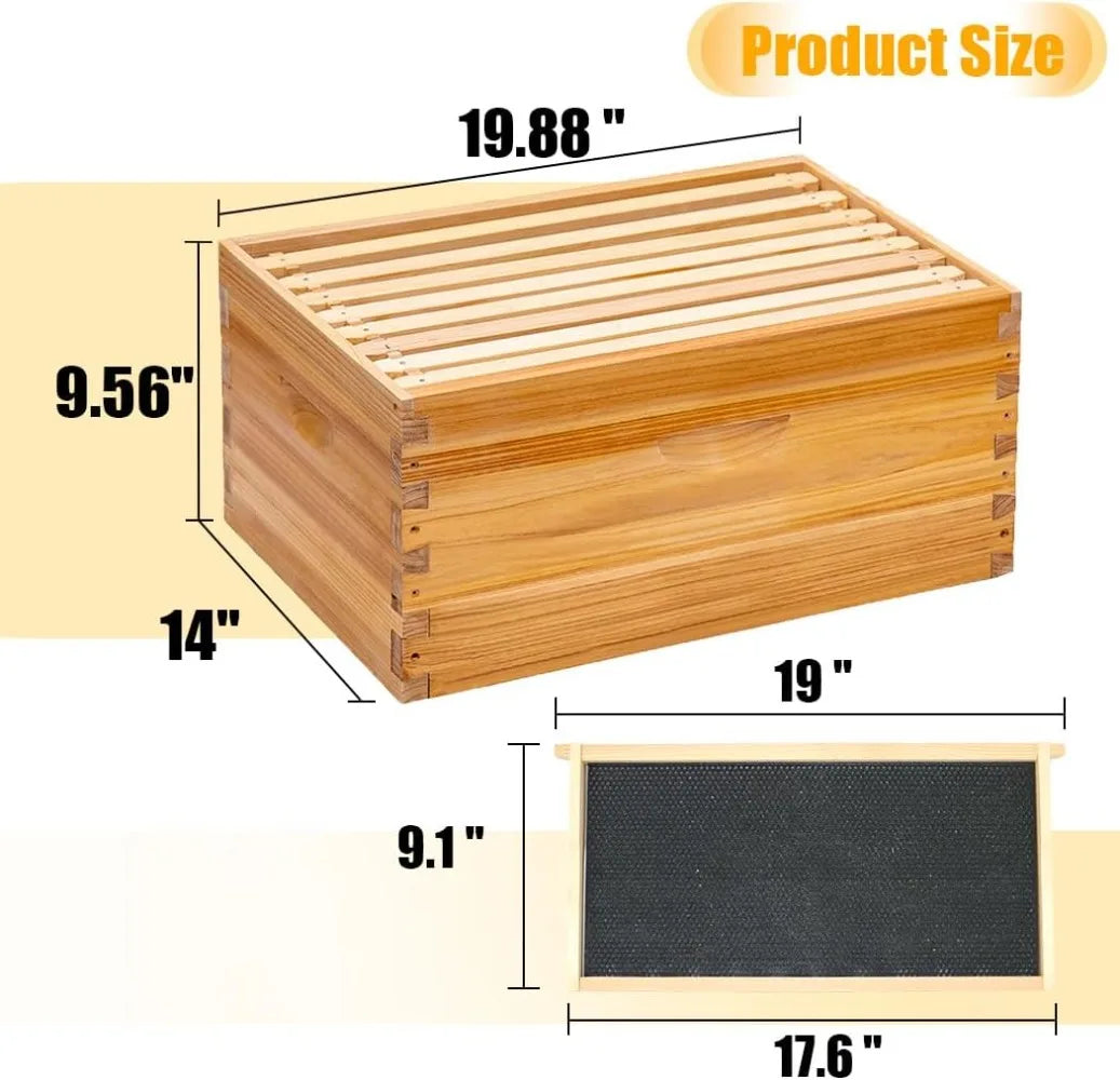 Honey Lake 8 Frame Beehive Kit With Beeswax Coating