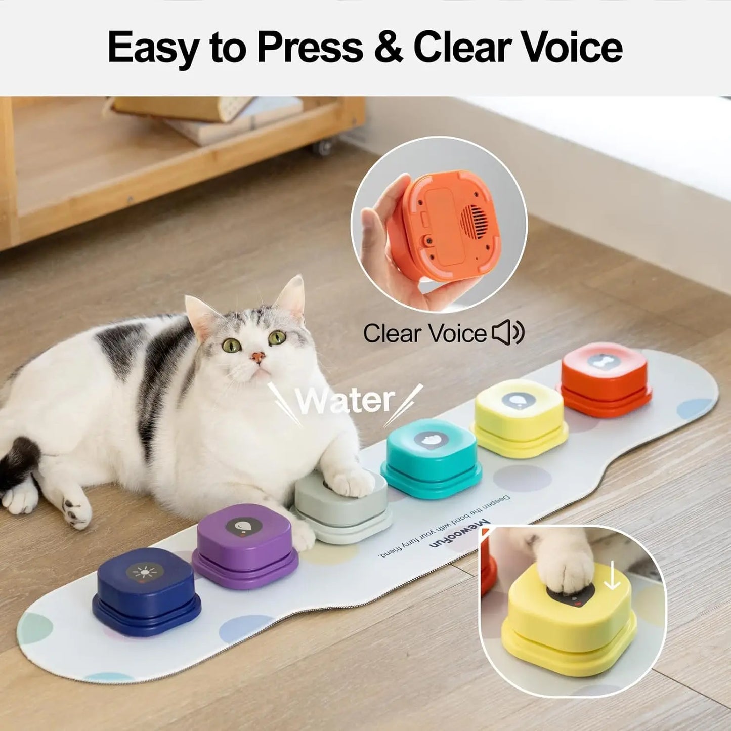 Mewoofun Recordable Dog Communication Buttons Set