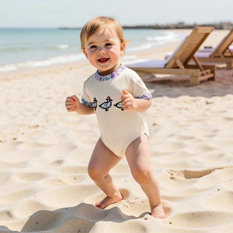 Cute Cartoon Animal Print Romper Jumpsuit Kids Unisex