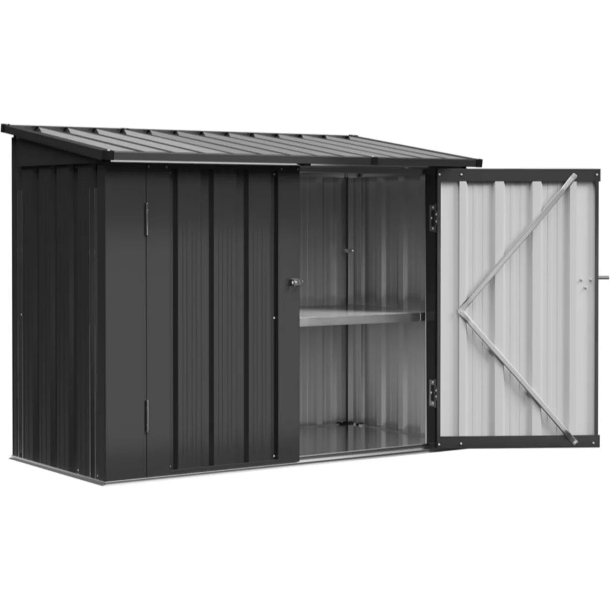 Nordivale All Weather Outdoor Storage Cabinet With Lockable Doors