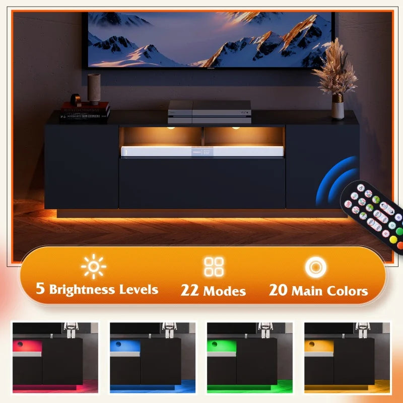 GalaxHero 65 Inch TV Stand Entertainment Center Storage