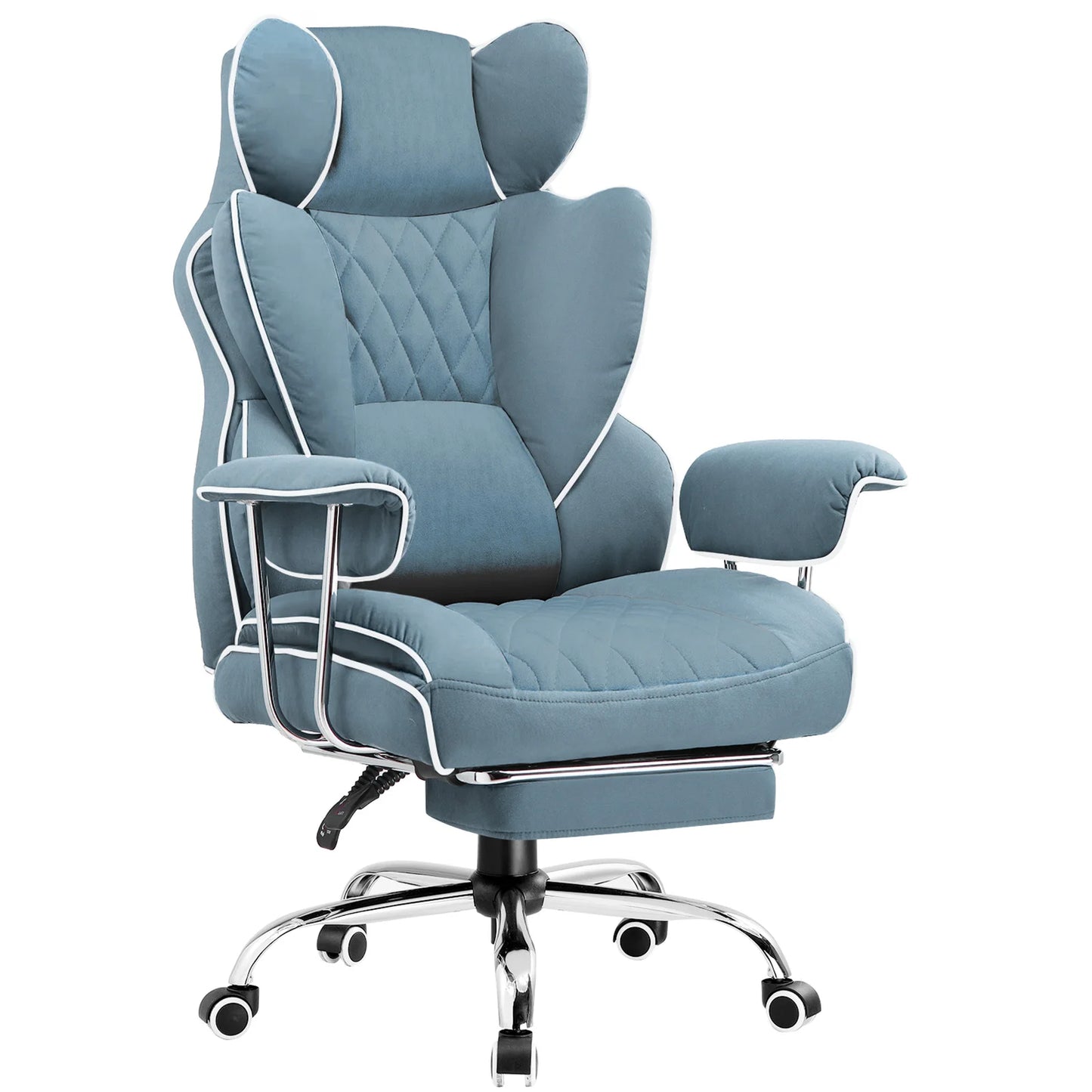 Big And Tall Gaming Chair With Pocket Spring Lumbar Support