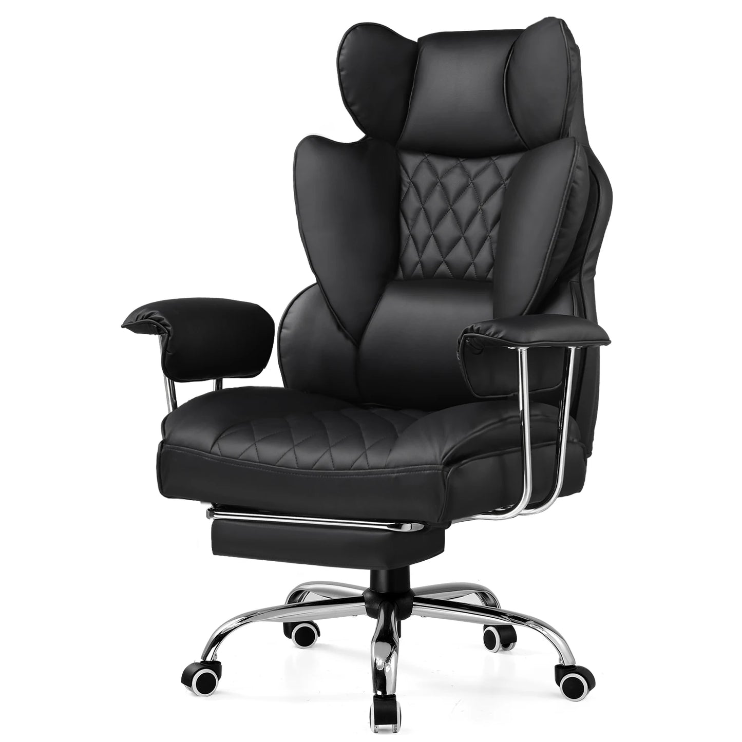 Big And Tall Gaming Chair With Pocket Spring Lumbar Support