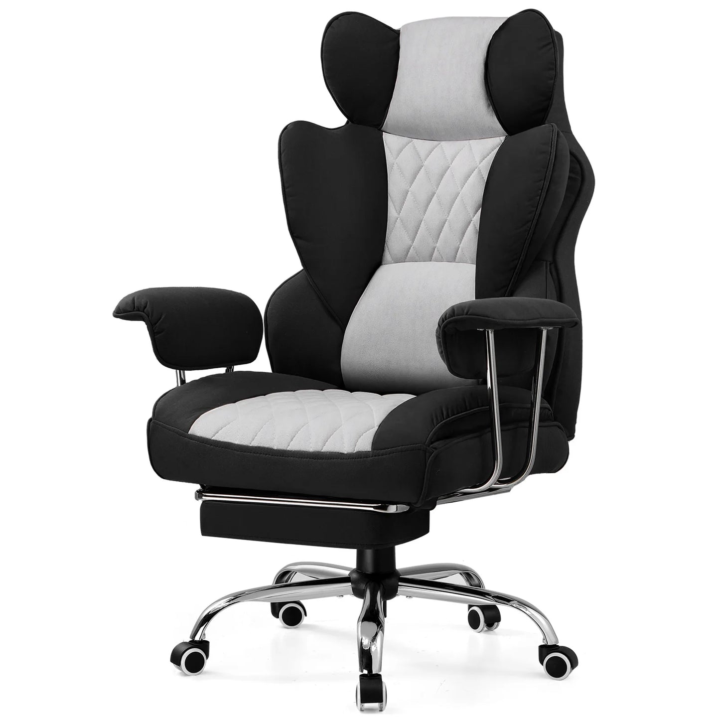 Big And Tall Gaming Chair With Pocket Spring Lumbar Support