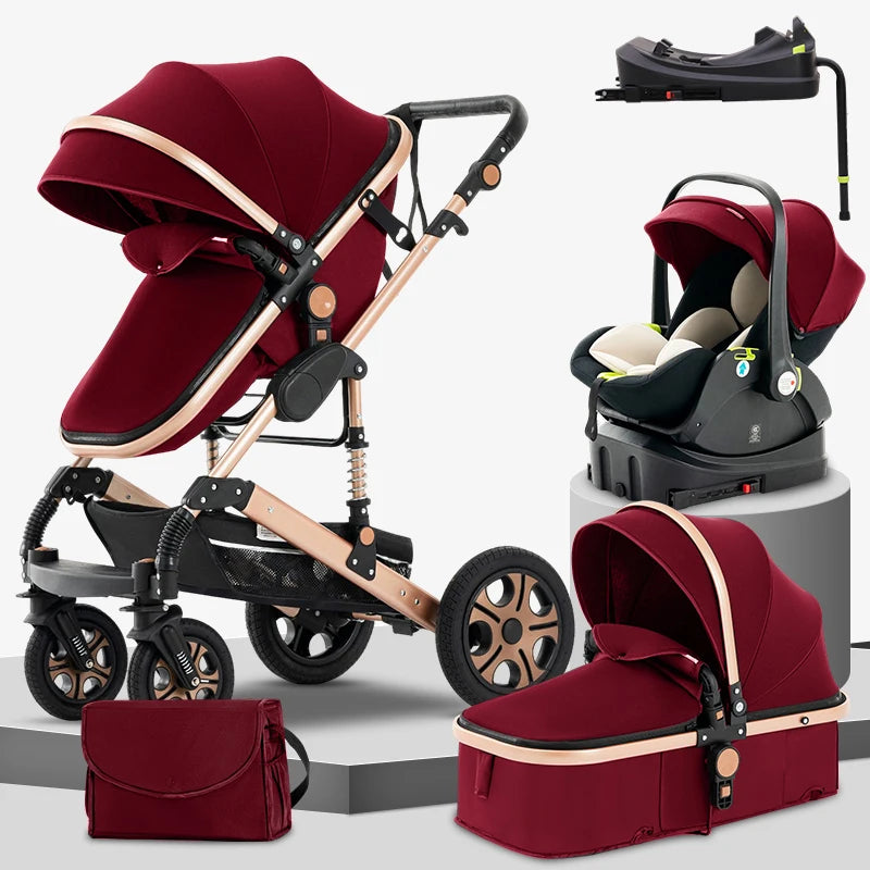 3 In 1 Baby Stroller Travel System With Isofix Base