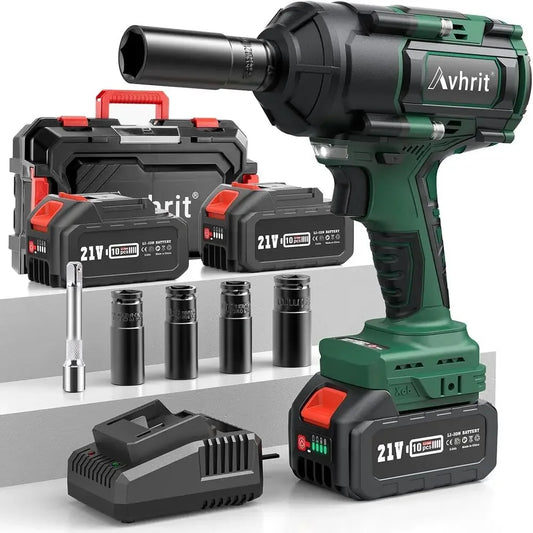 AVHRIT Brushless Cordless Impact Wrench Kit AT450 1000Nm