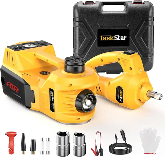 Taskstar Electric Car Jack Kit with Impact Wrench 5 Ton