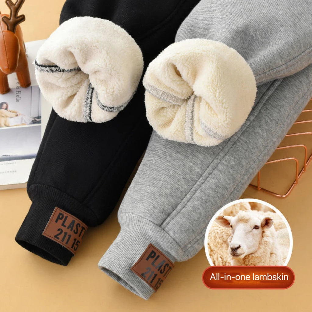 Kate's Dream Unisex Winter Padded Plush Velvet Kids Pants