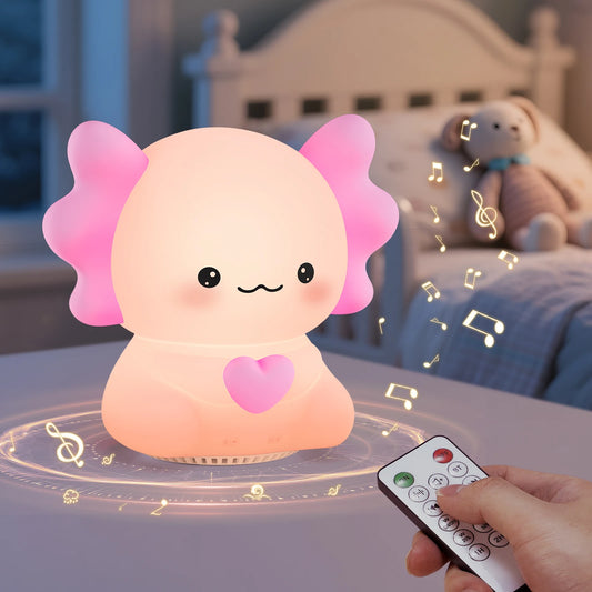 Axolotl Night Light With Sound Machine And Wireless Speaker