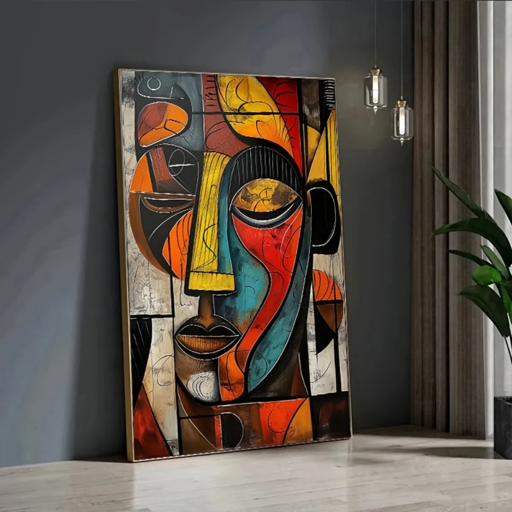 Abstract African Art Canvas Print Frameless Wall Art