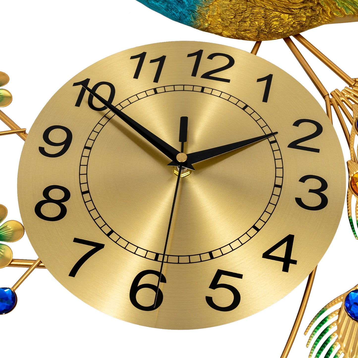 Peacock Wall Clock Modern Art Living Room Decor Exquisite Gift