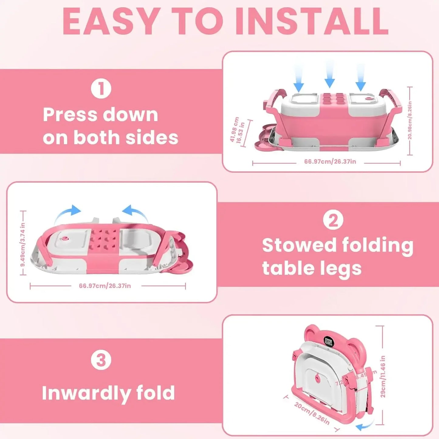 UBRAVOO Newborn Baby Bath Tub With Real Time Temperature Monitoring