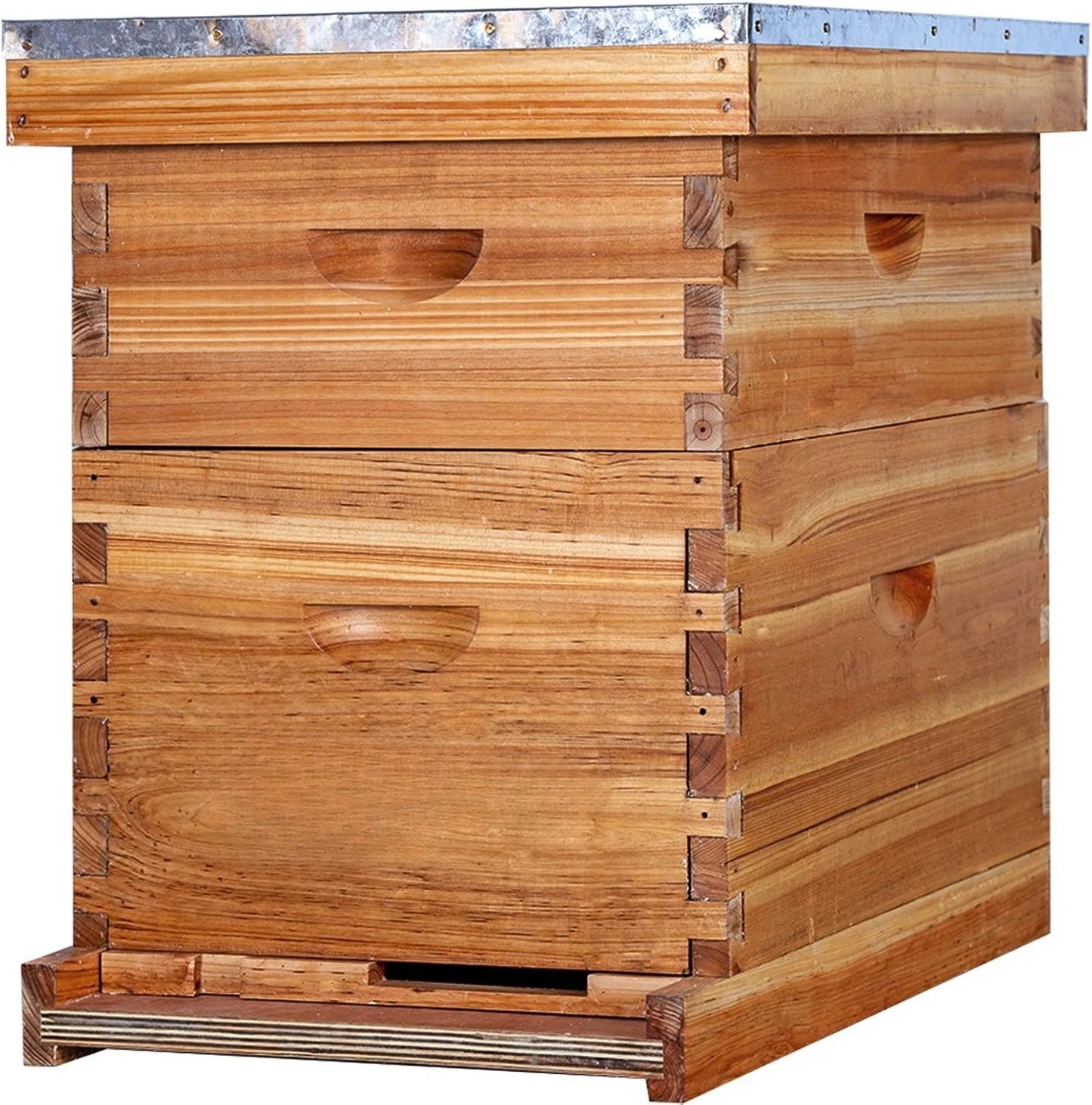100% beeswax coated beehive includes beehive frame and beeswax coated foundation sheet (2 layers)