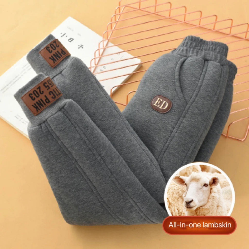 Kate's Dream Unisex Winter Padded Plush Velvet Kids Pants