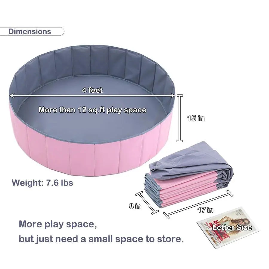Folding Portable Baby Ball Pit Play Yard No Inflation