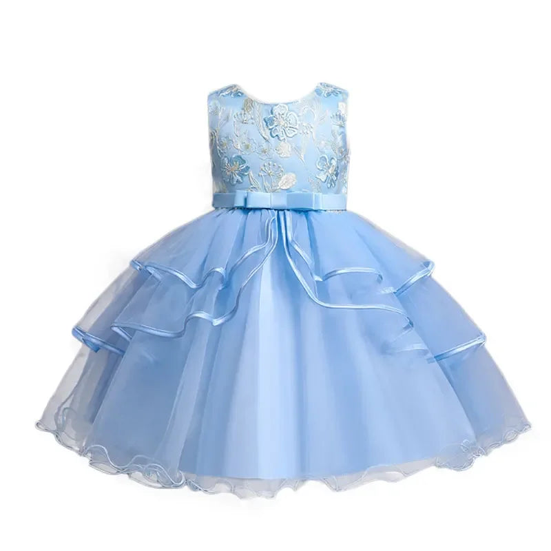 ElvesNest Flower Girl Dress Lace Sleeveless Party Dress