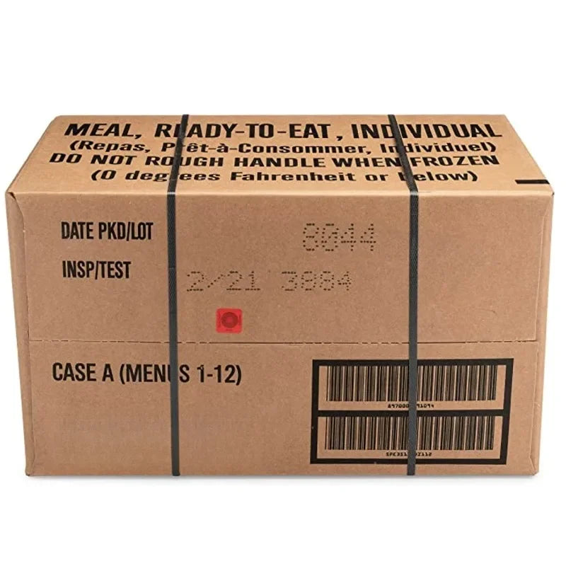 US 24ct MRE Case Bundle 2021 A B Menus Ready To Eat