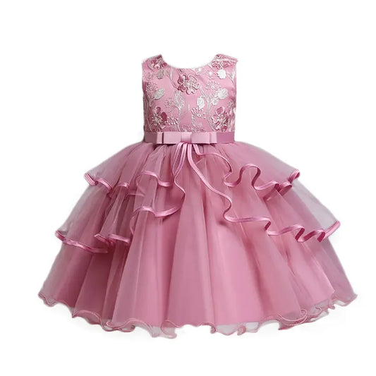 ElvesNest Flower Girl Dress Lace Sleeveless Party Dress