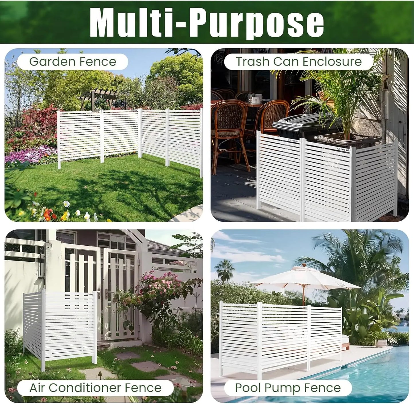 Vinyl Outdoor Privacy Fence Panels For Air Conditioner