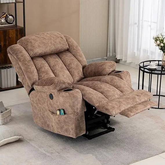Tall Man Power Lift Recliner Chair With Massage And Heat