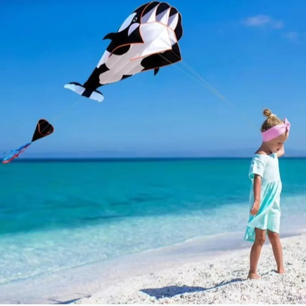 Whale Dolphin Single Line Kite With Long Tail For Flying