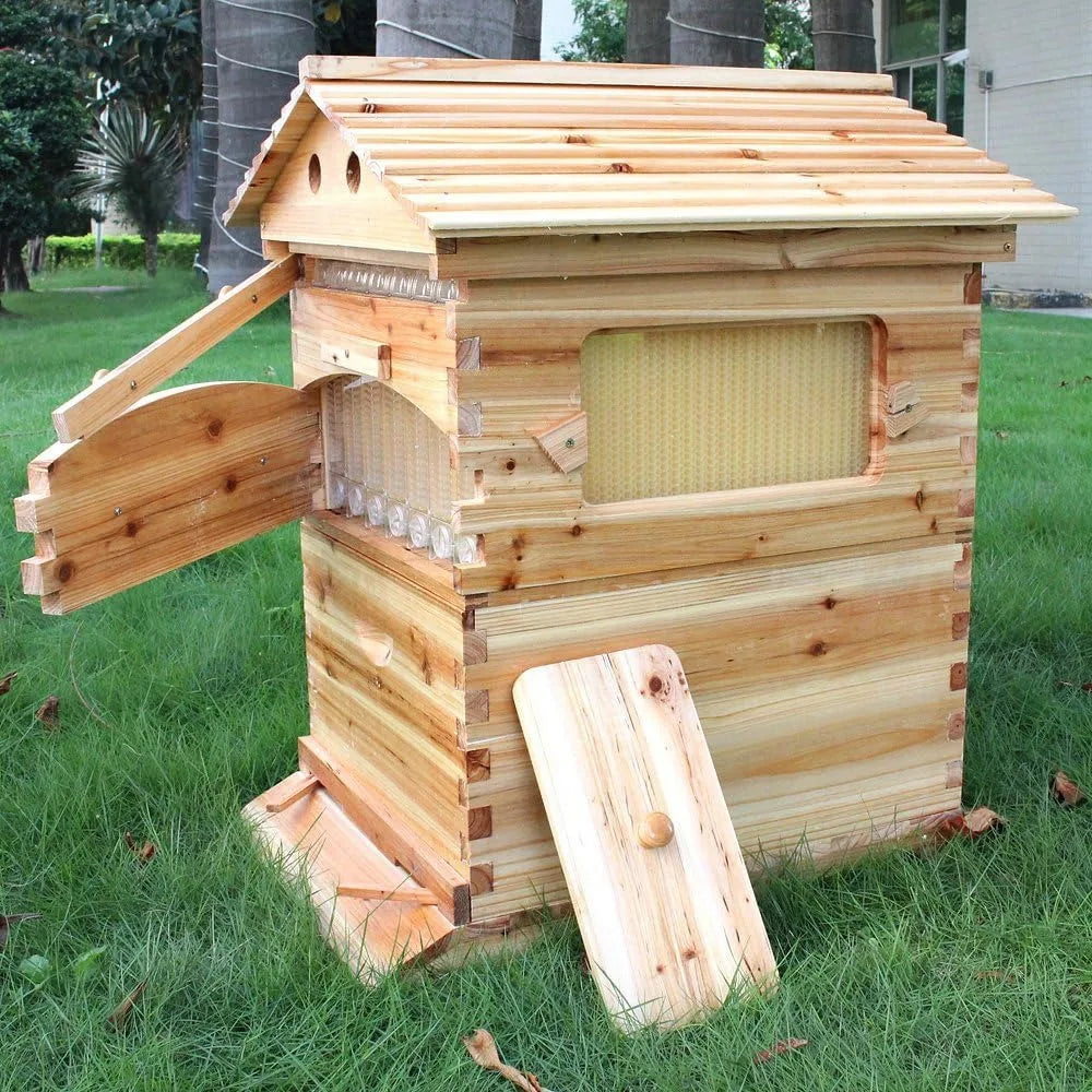 Bee Hive Kit with 7 Auto Super Frames and Brood Box