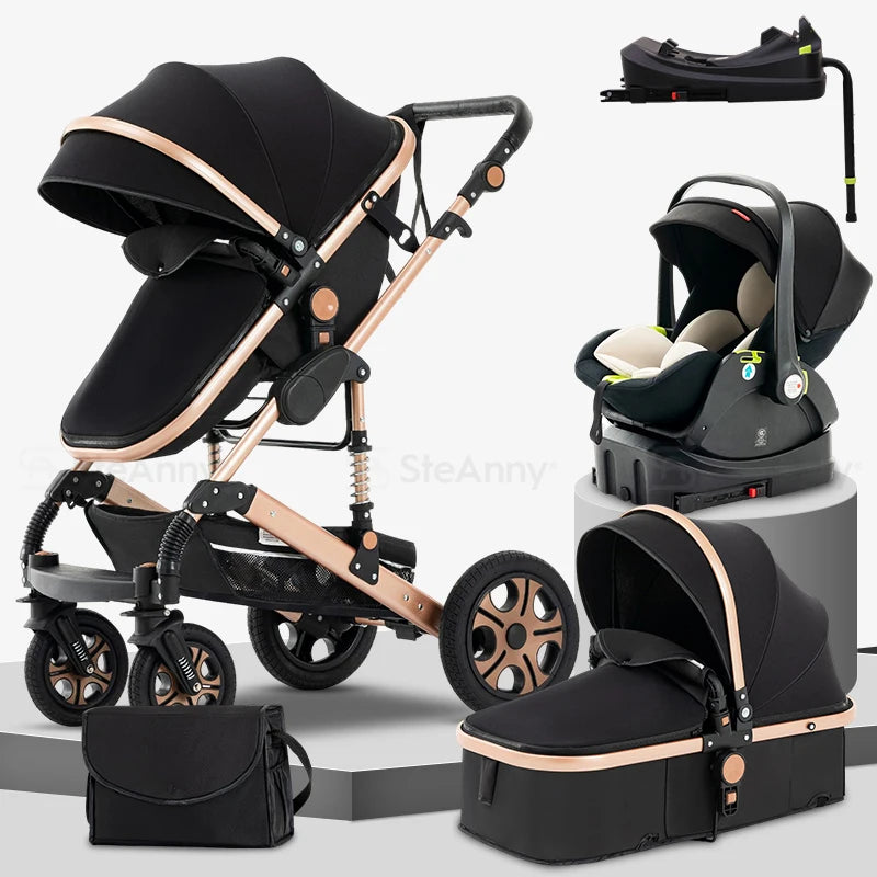 3 In 1 Baby Stroller Travel System With Isofix Base