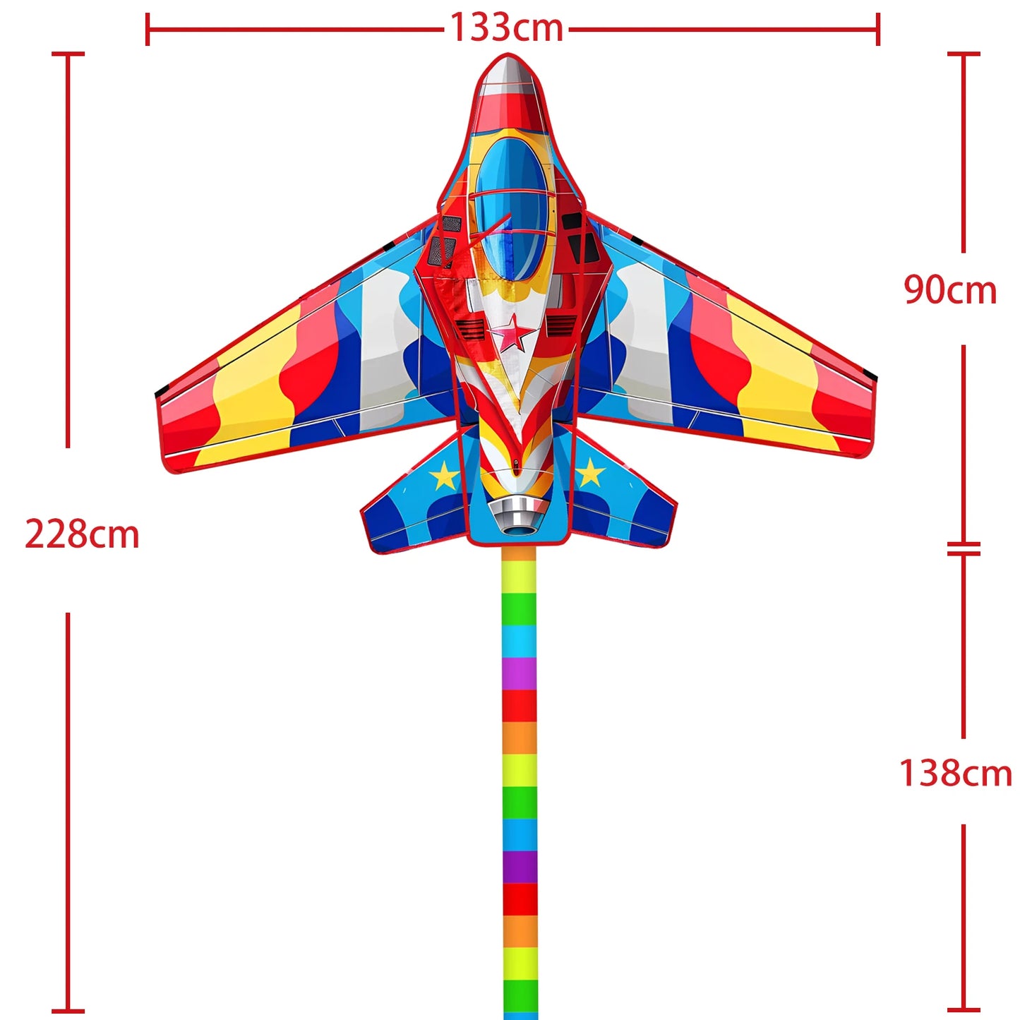Outdoor Plane Kite For Beginners For Adults And Kids With String And Handle