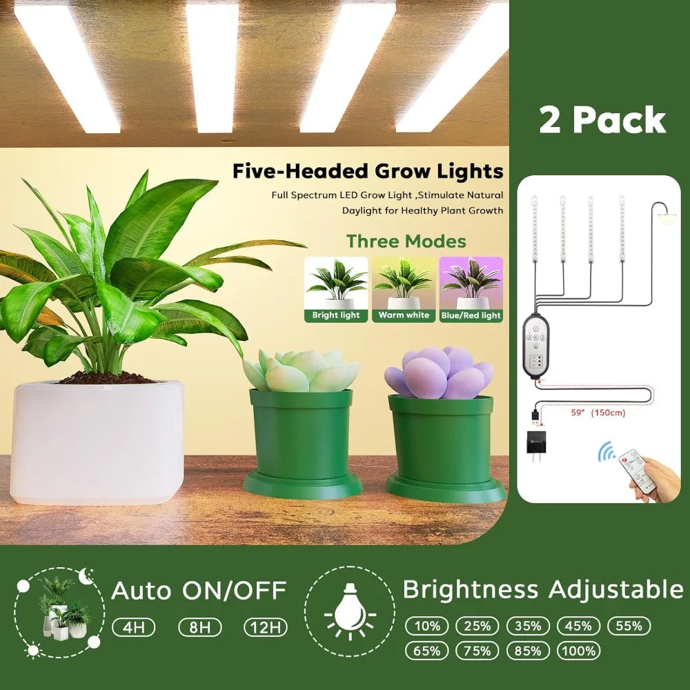 Tall Indoor Plant Stand With Grow Lights 67 Inch Shelf