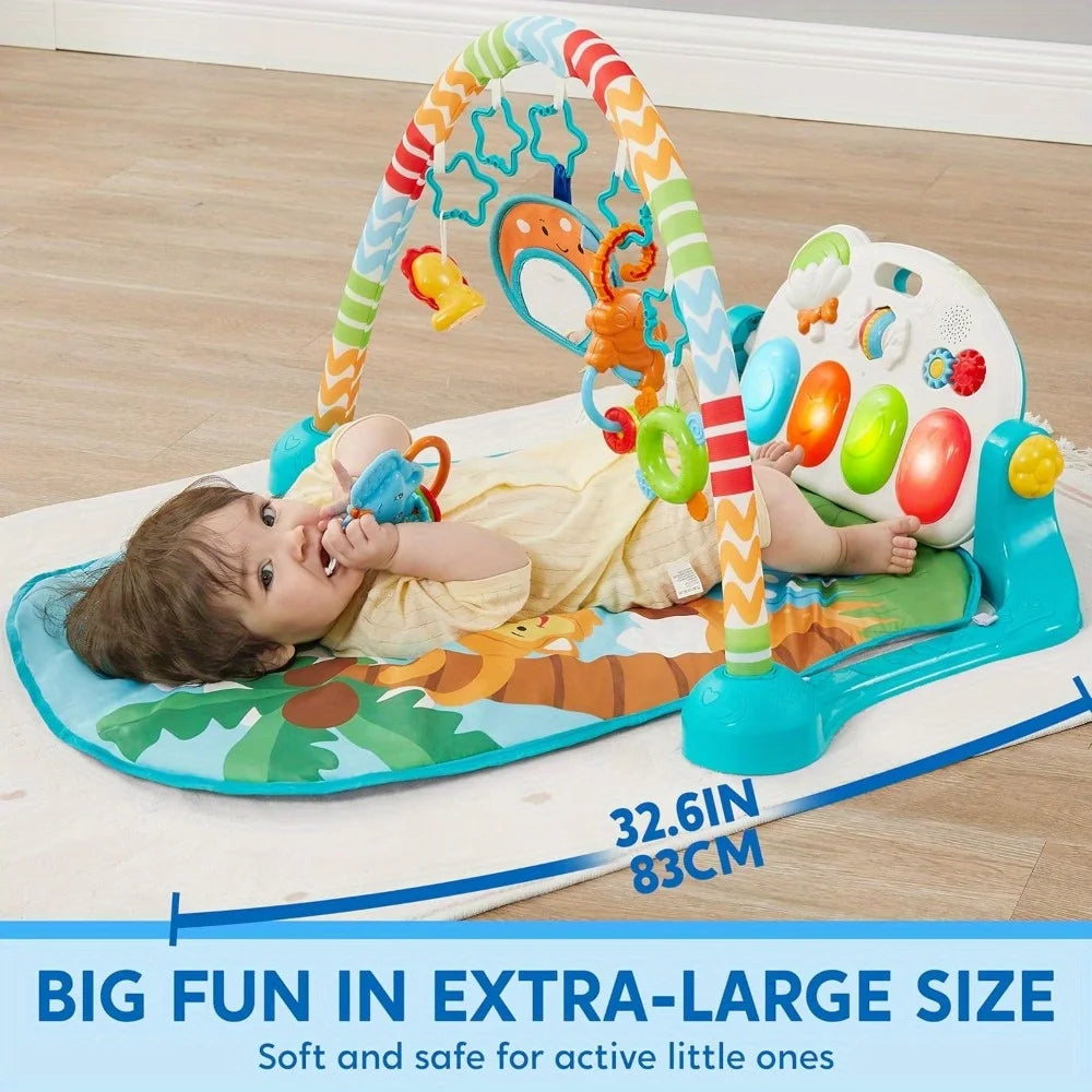 JOYFY Baby Play Mat Tummy Time Toy with Piano Panel
