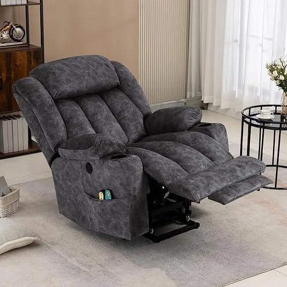 Tall Man Power Lift Recliner Chair With Massage And Heat