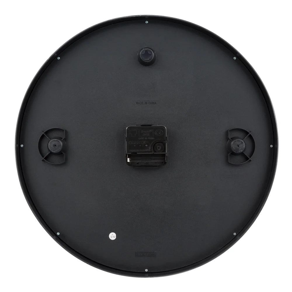 14 Inch Quartz Clock Dual Time Easy Setup Battery Operated