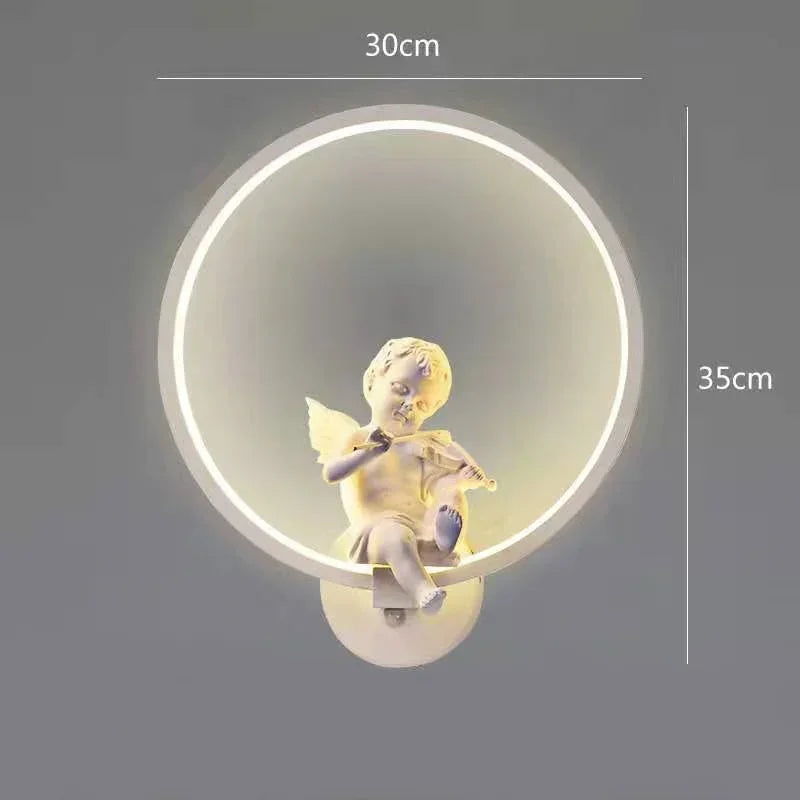 Angel Wall Lamp Led 18W Tricolor Dimming Bedside Nightlight