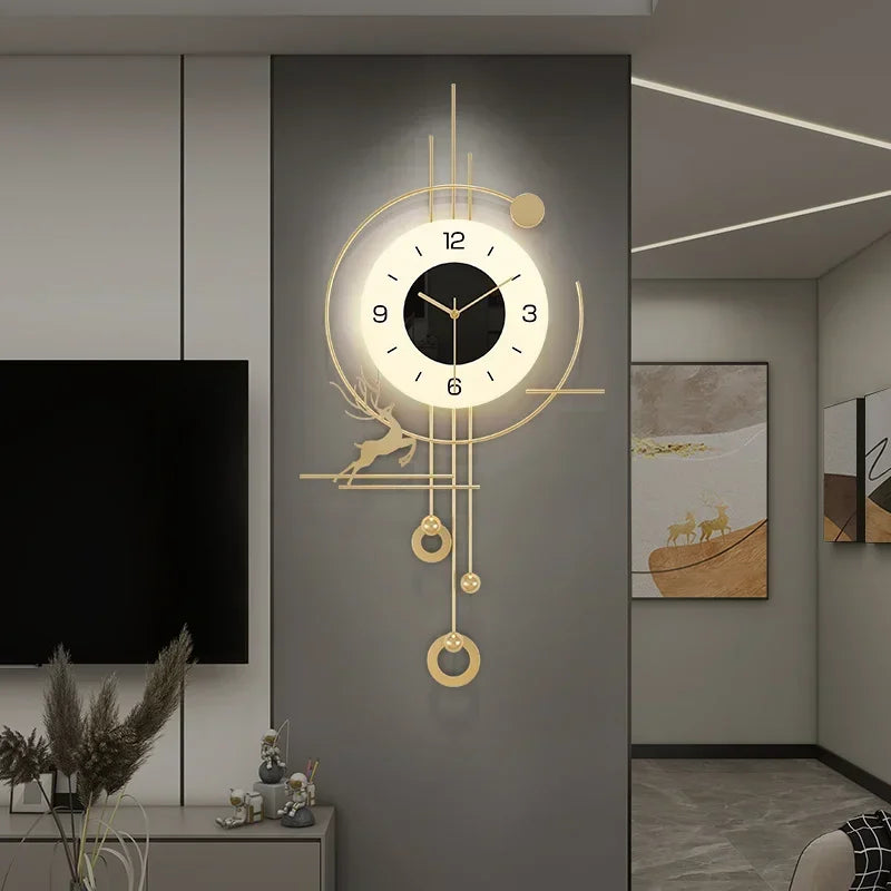 Scandinavian Xenomorph Wall Clock AestheticallyInspired Silent Creative Living Room Decor