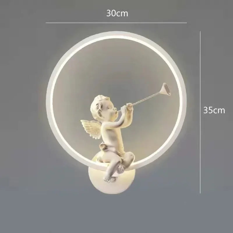 Angel Wall Lamp Led 18W Tricolor Dimming Bedside Nightlight