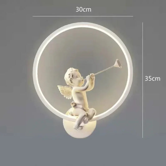 Angel Wall Lamp Led 18W Tricolor Dimming Bedside Nightlight