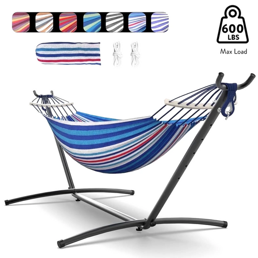 Gyroor Adjustable Stand Hammock 600lb Capacity Outdoor Bed With Storage
