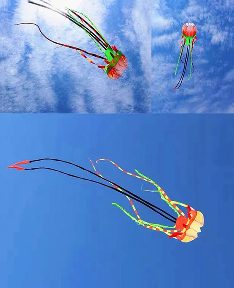 10m Jellyfish kite flying soft kite for adults kites nylon ripstop fabric octopus kite large wind kites trilobites kites factory
