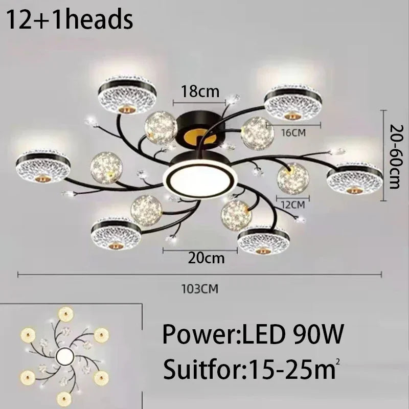 Crystal Modern Ceiling Light LED Pendant For Living Room