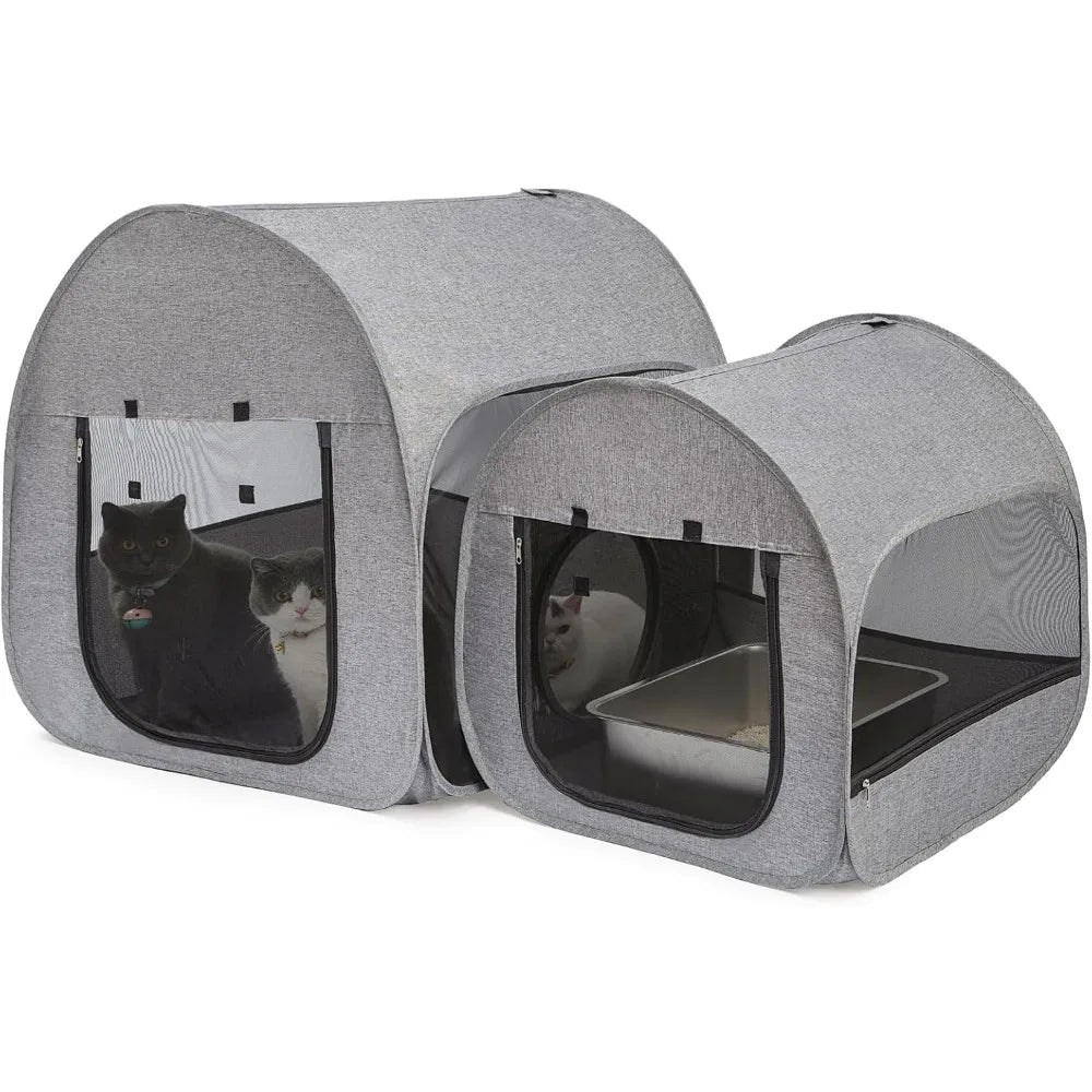 Foldable Cat Playpen For Recovery And Postoperative Care