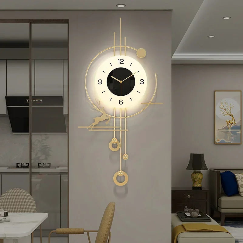 Scandinavian Xenomorph Wall Clock AestheticallyInspired Silent Creative Living Room Decor